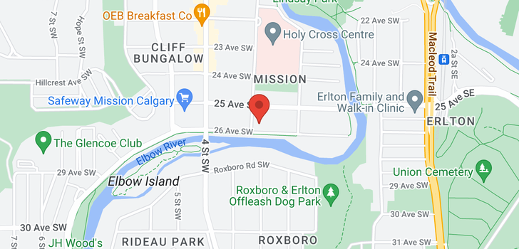 map of 1503 228 26 Avenue SW